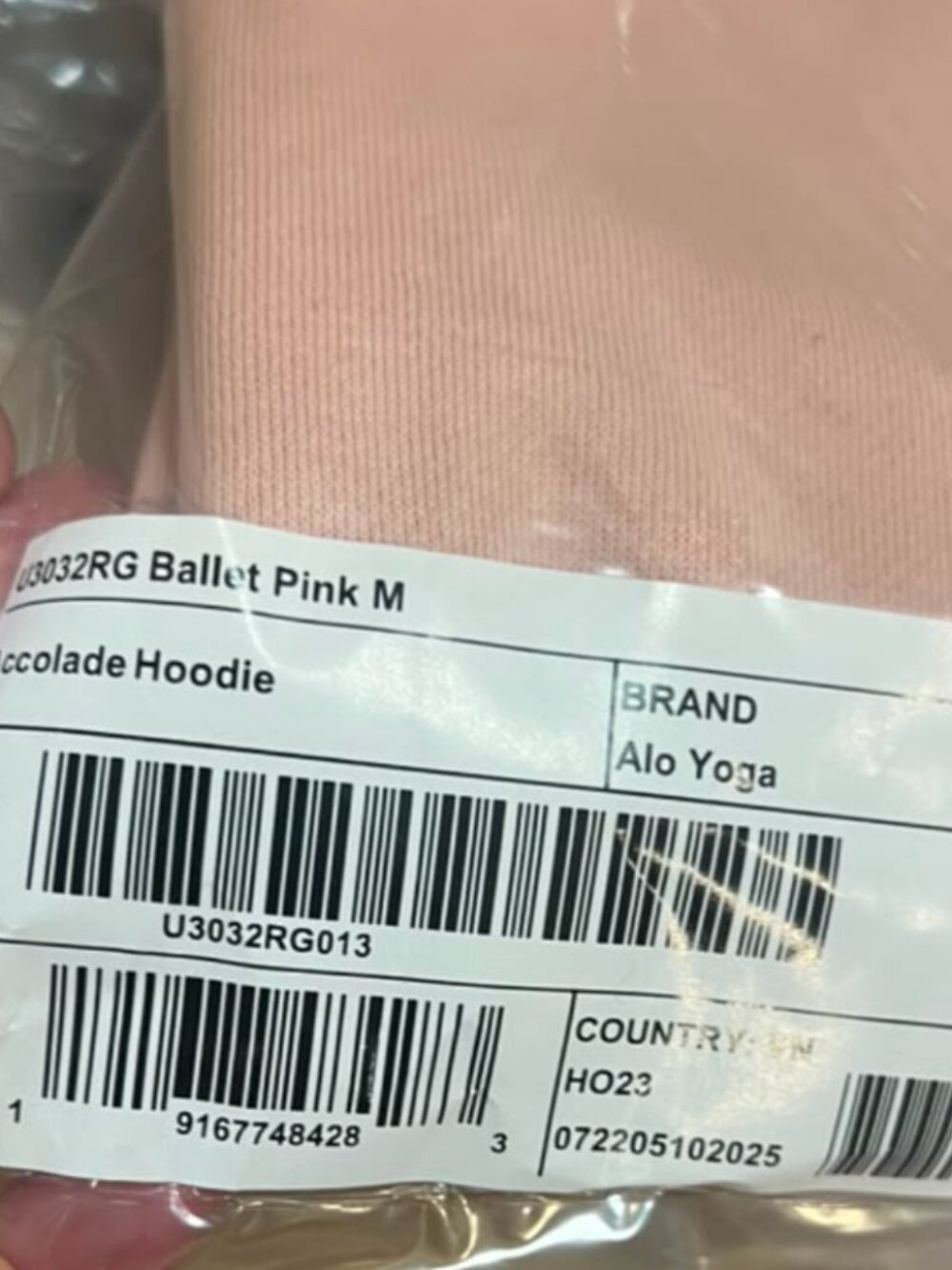 NWT Alo Accolade Hoodie Ballet Pink Size XS - XL - Picture 2 of 3